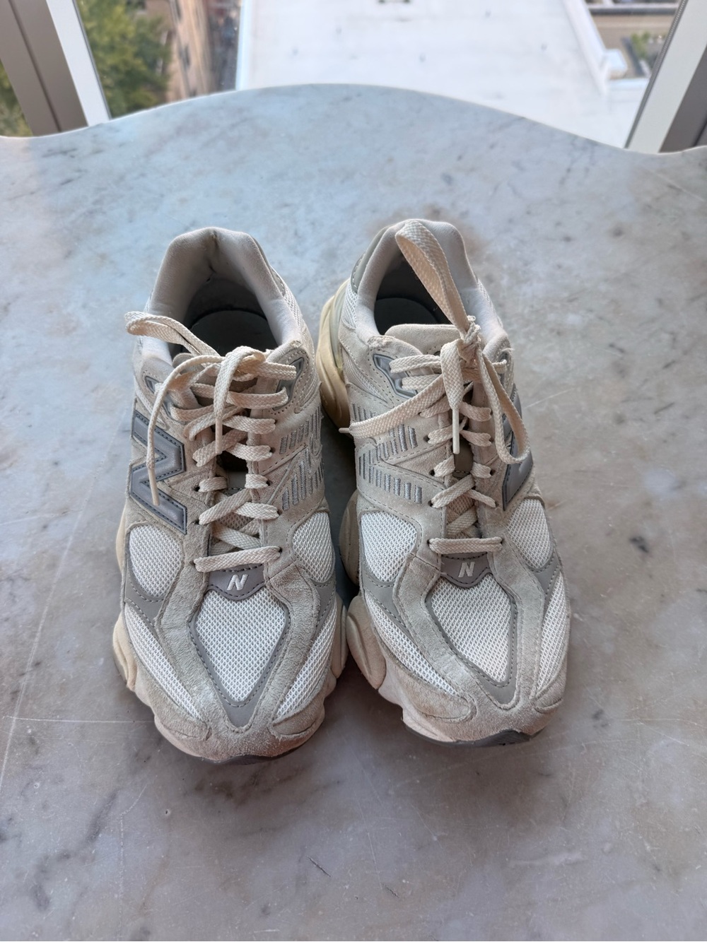 Women’s Neutral White/Beige Athletic Sneakers New Balance 9060